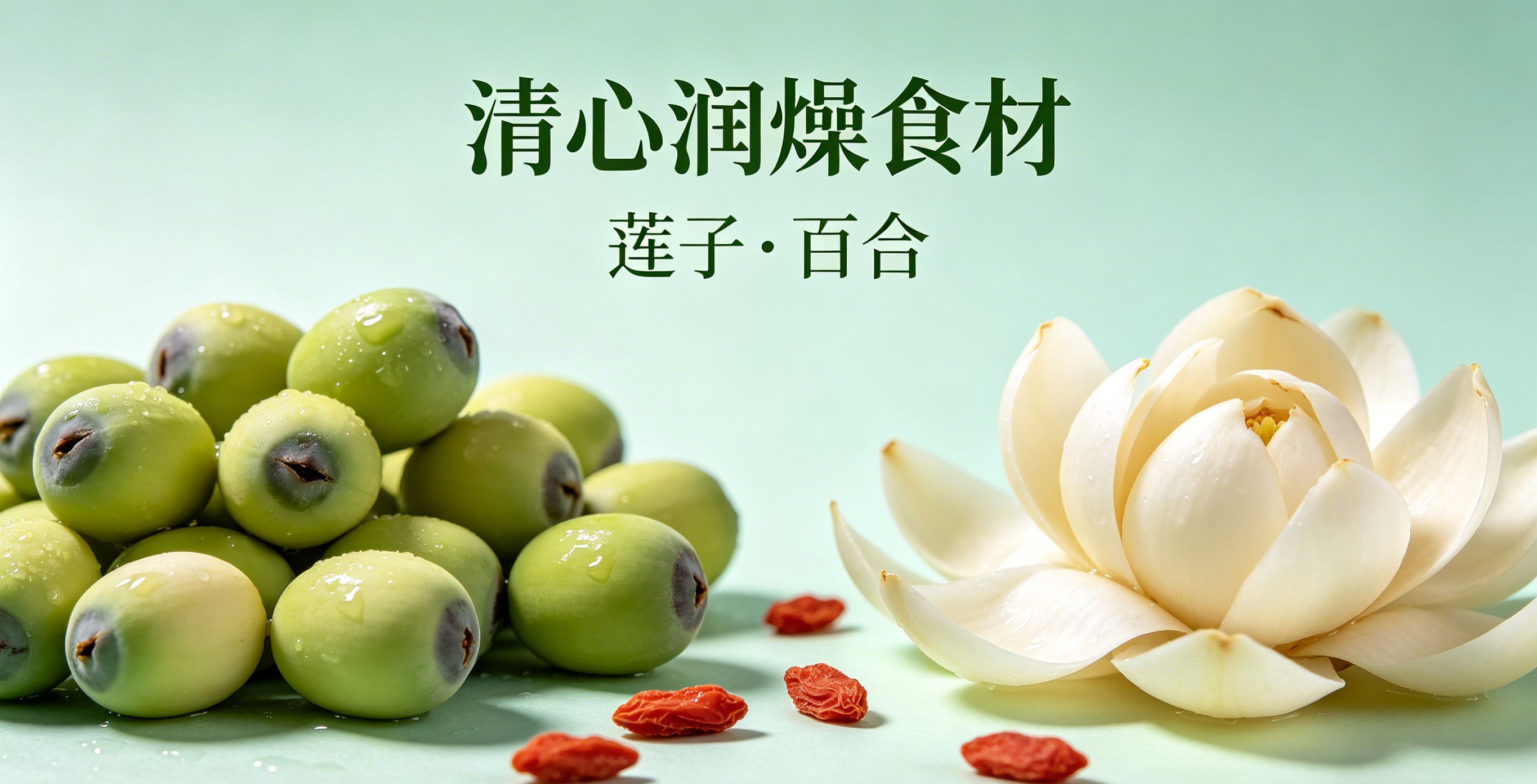 莲子 百合 清心润燥食材